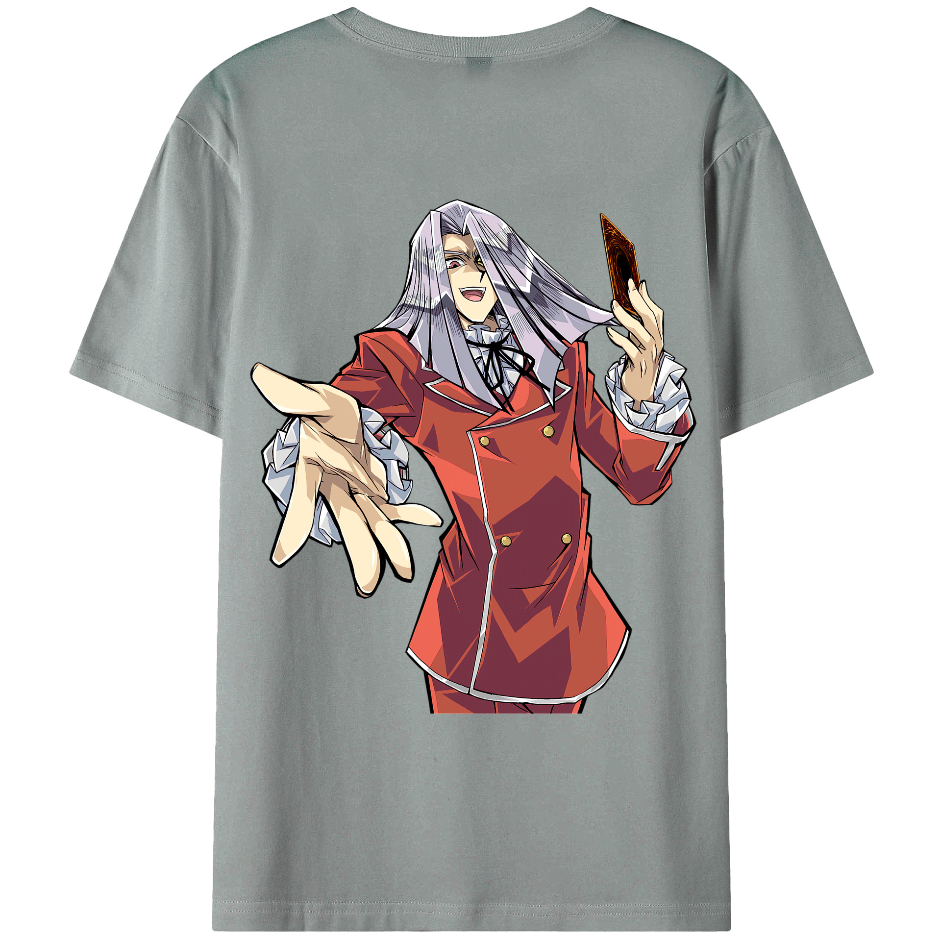 （画像用） 遊☆戯☆王 Yu-Gi-Oh! 綿100％ メンズ半袖Tシャツ（バックプリント） 通気性